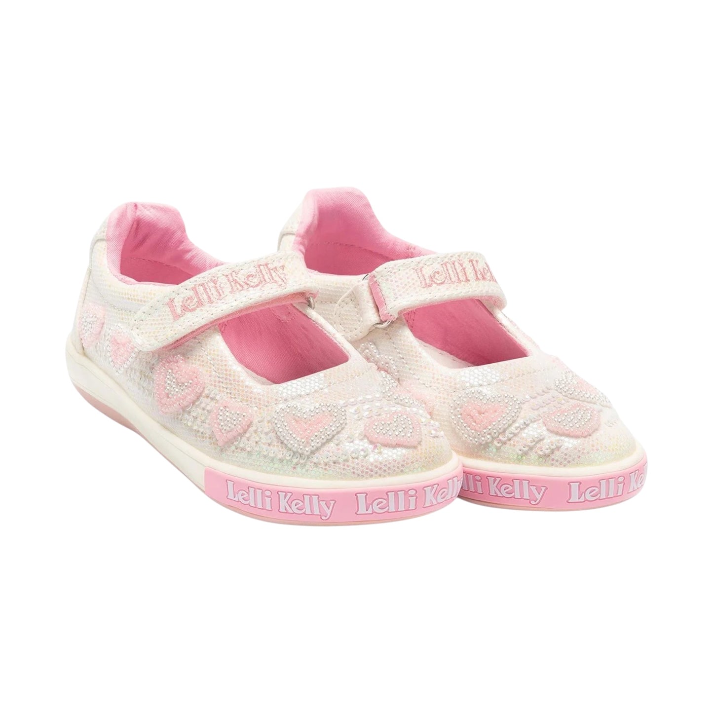 Lelli Kelly Aurora White Glitter Shoes