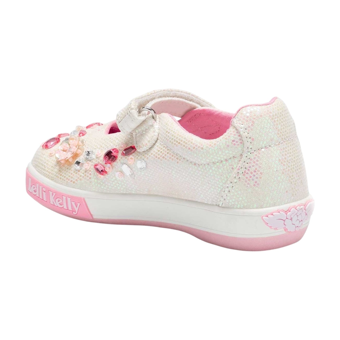 Lelli Kelly Florence White Glitter Shoes