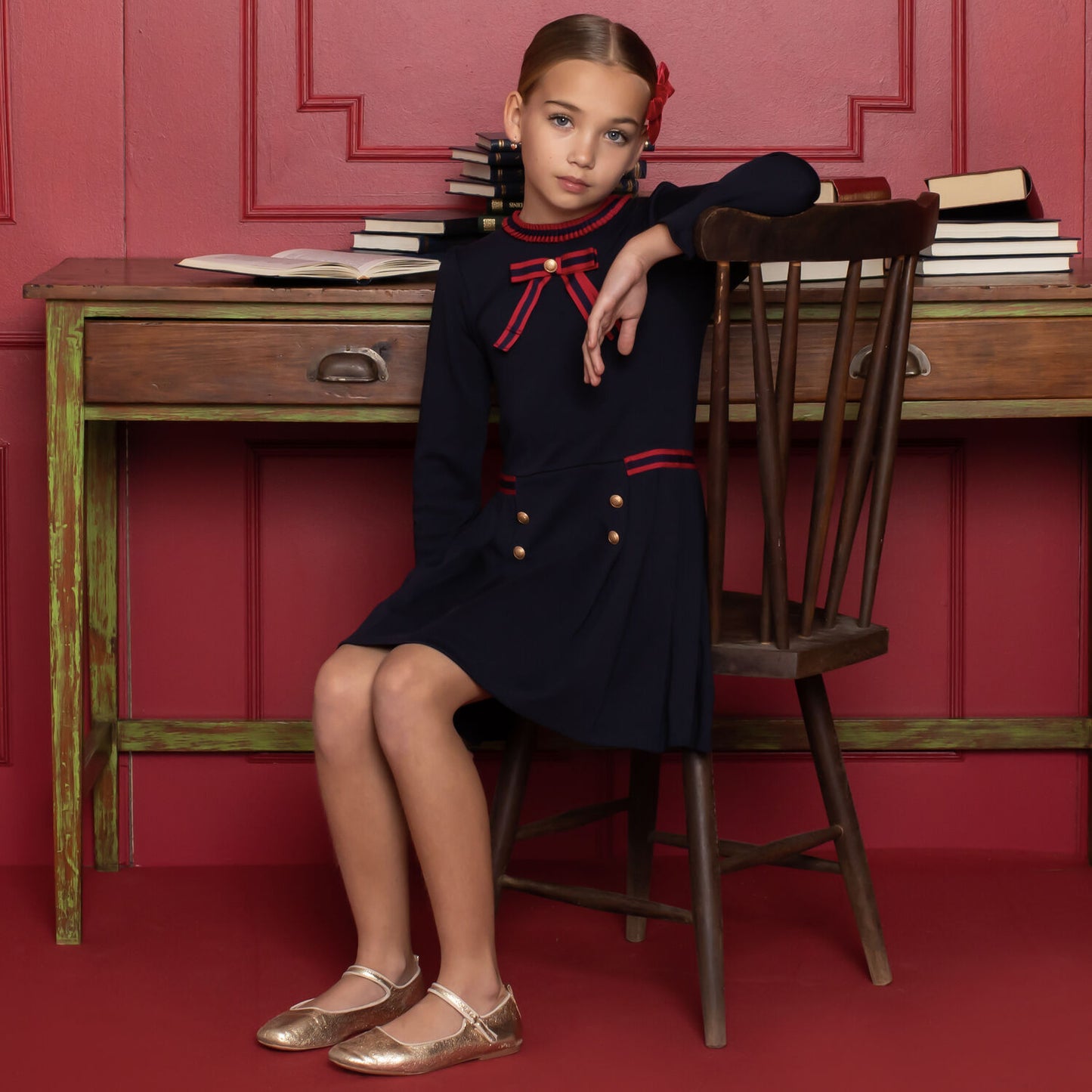 Patachou French Navy Dress