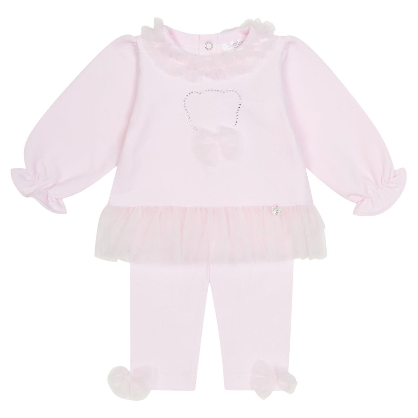 Deolinda Pink Teddy 2pc Leggings Set