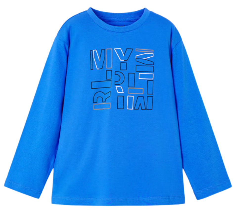 Mayoral Blue Letter Design Top