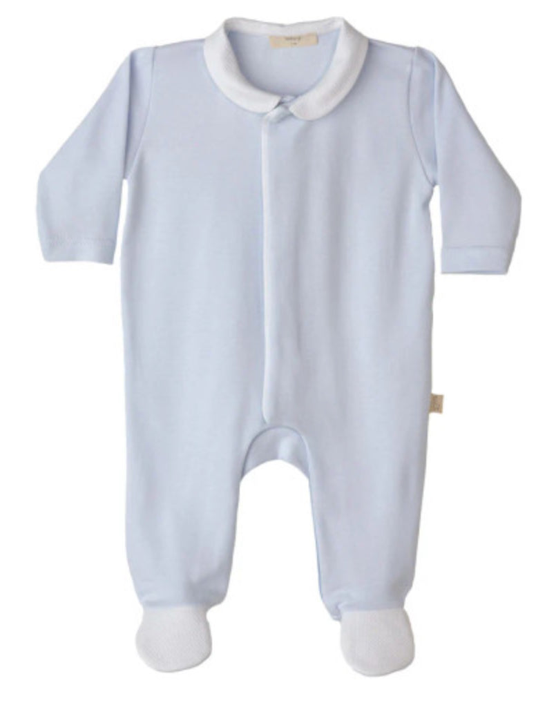 Baby Gi Blue Cotton Wing Babygrow