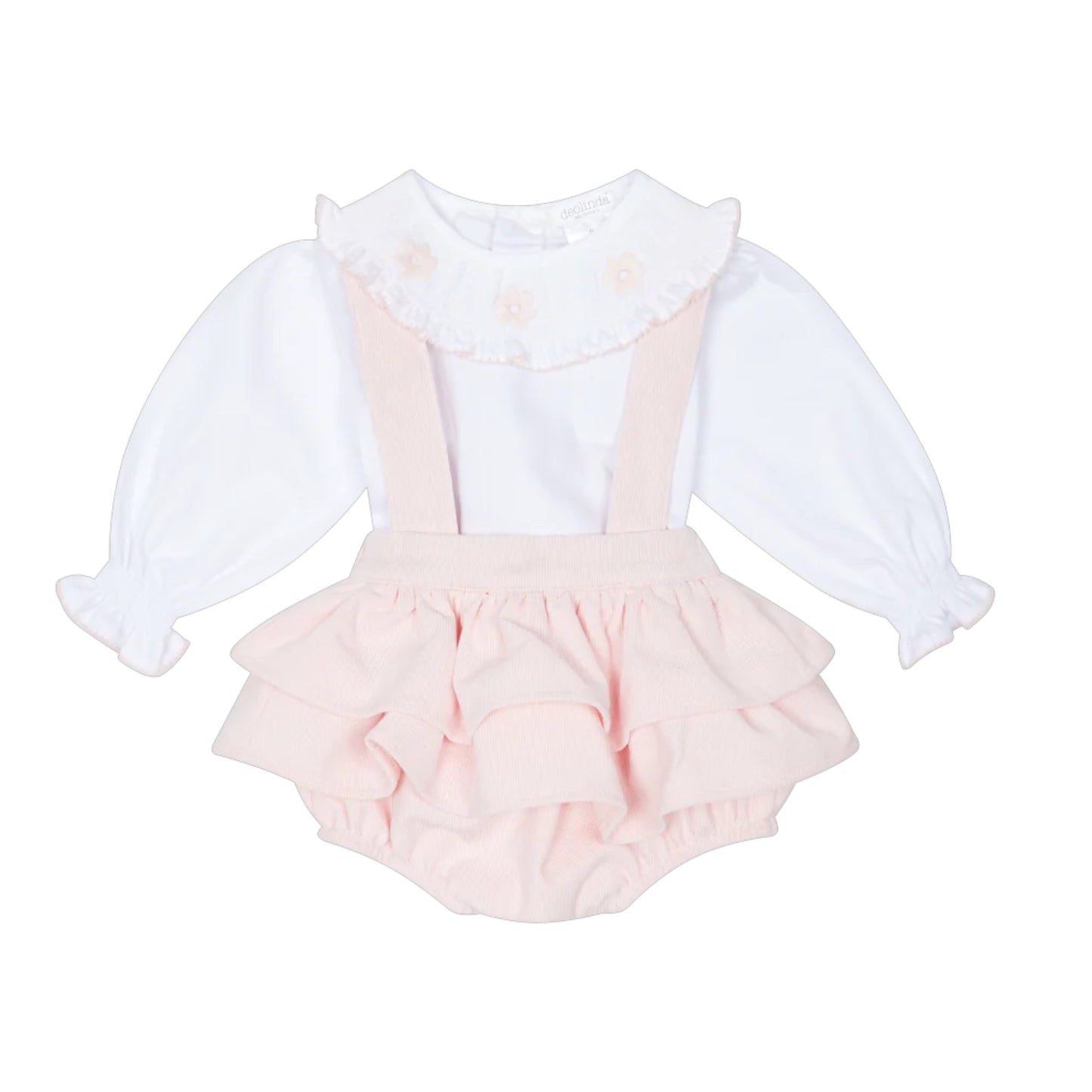 Deolinda Pink Needle Cord 2pc Jam Pant Set