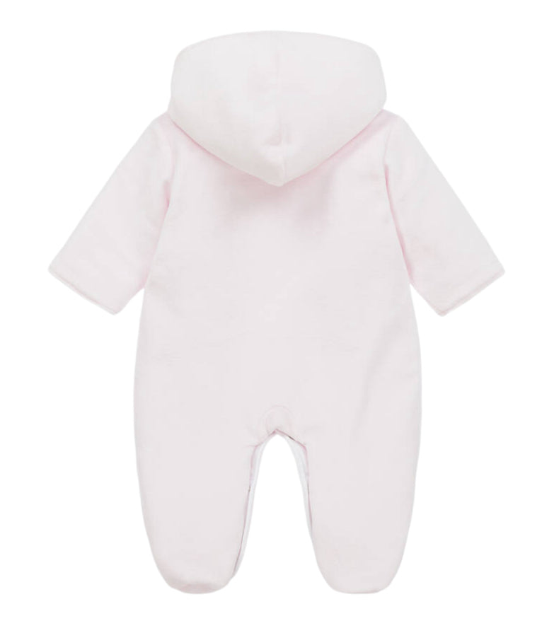 Kissy Kissy Pink Velour Bow Pramsuit