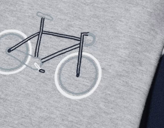 Mayoral Grey Embroidered Bicycle Top