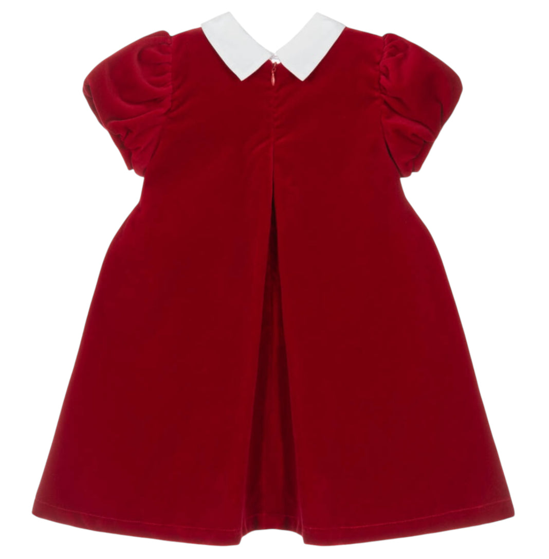 Balloon Chic Red Velvet Dress