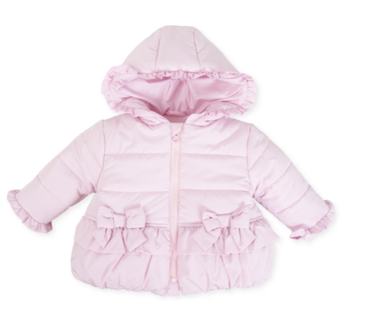 Tutto Piccolo Pink Ruffle Coat