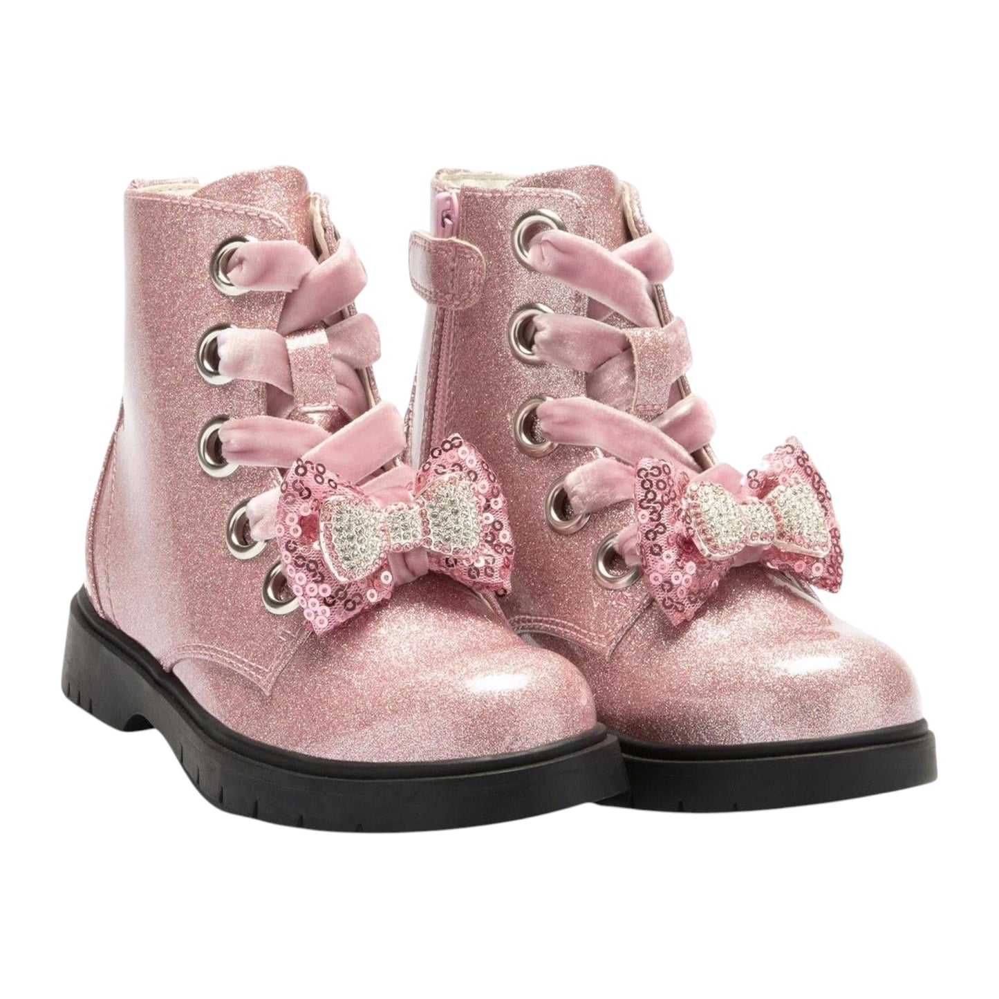 Lelli Kelly Pink Glitter Bow Boots
