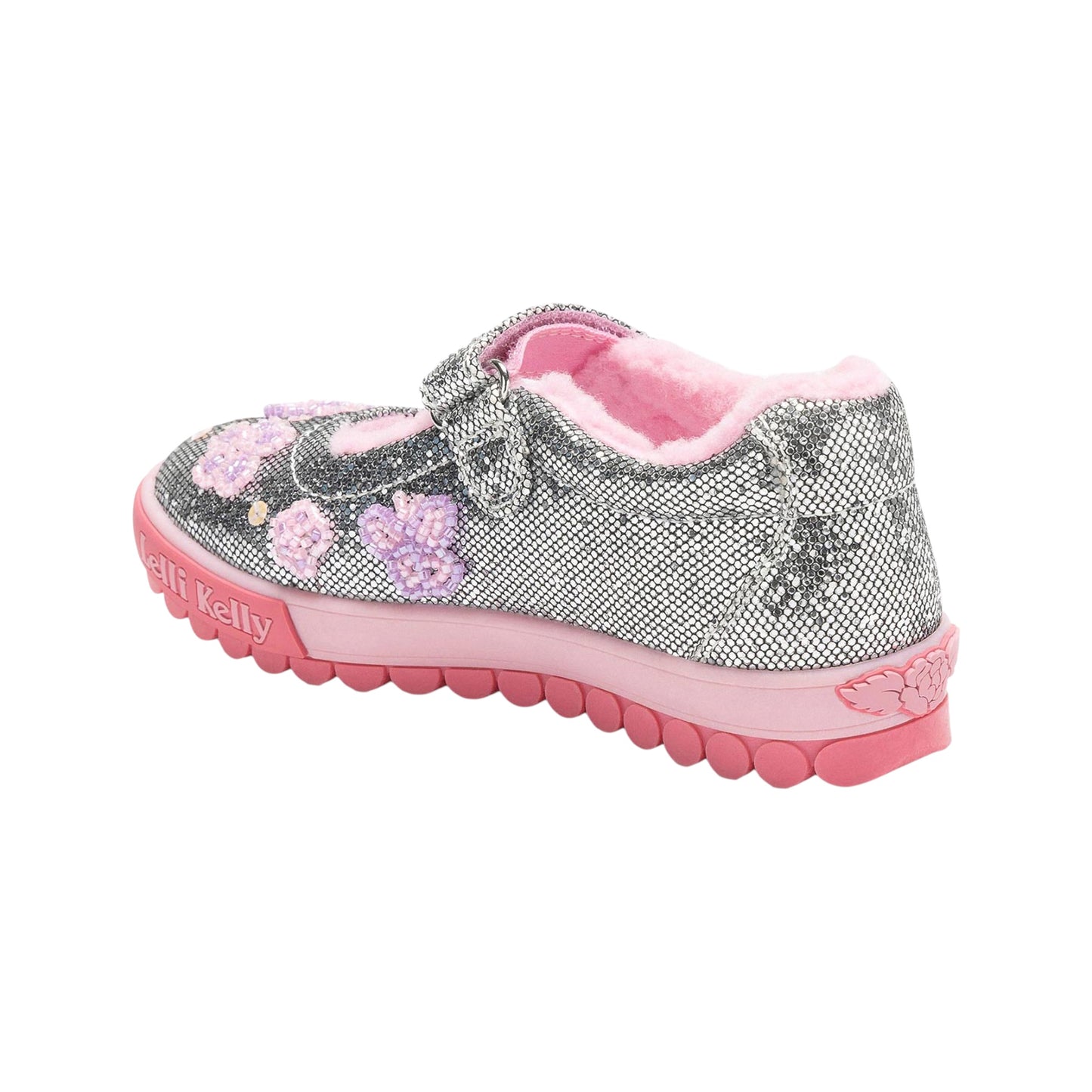 Lelli Kelly Taylor Silver Beaded Canvas Shoes