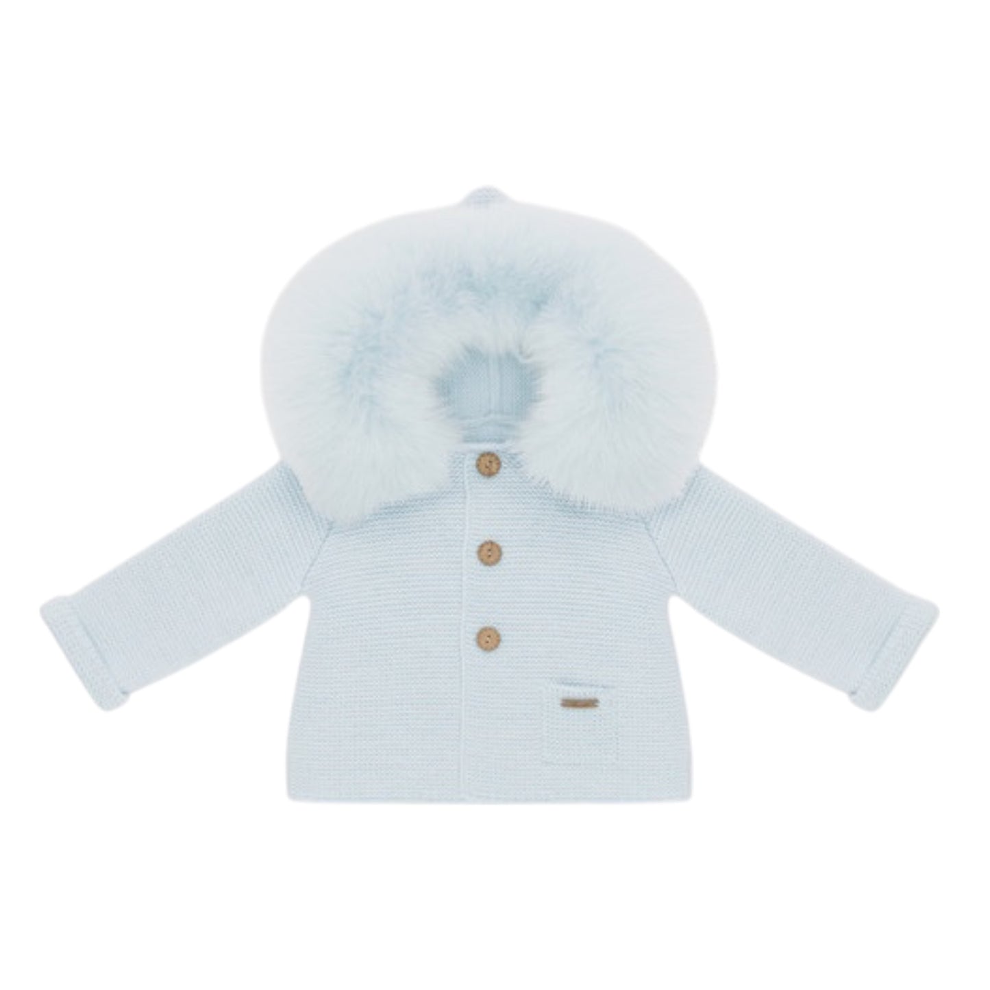 Martin Aranda Blue Knit Coat