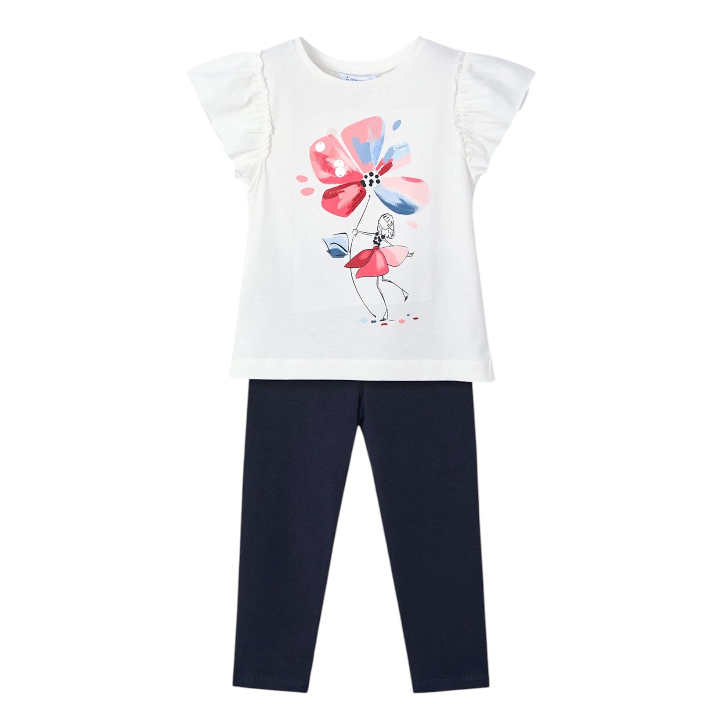 Mayoral Navy Flower Leggings set