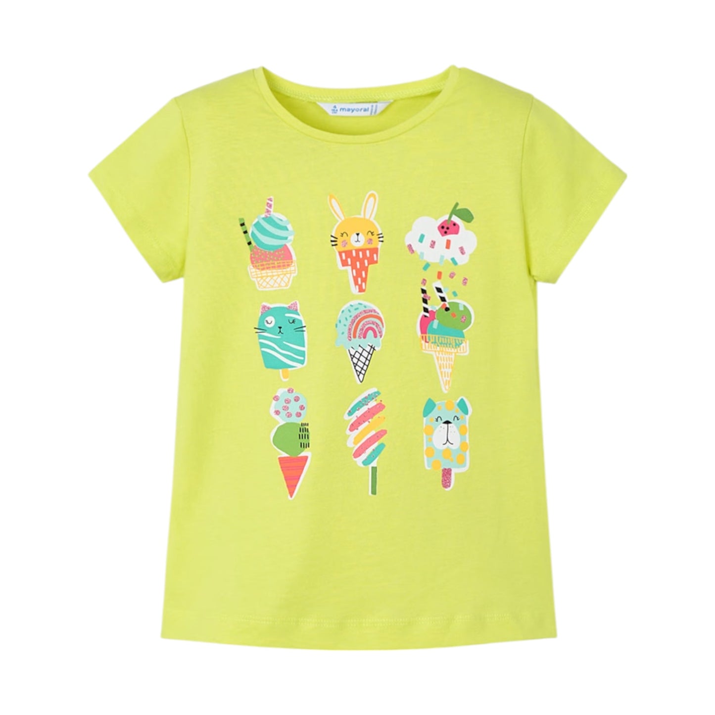 Mayoral Lime Green Ice Cream T-Shirt