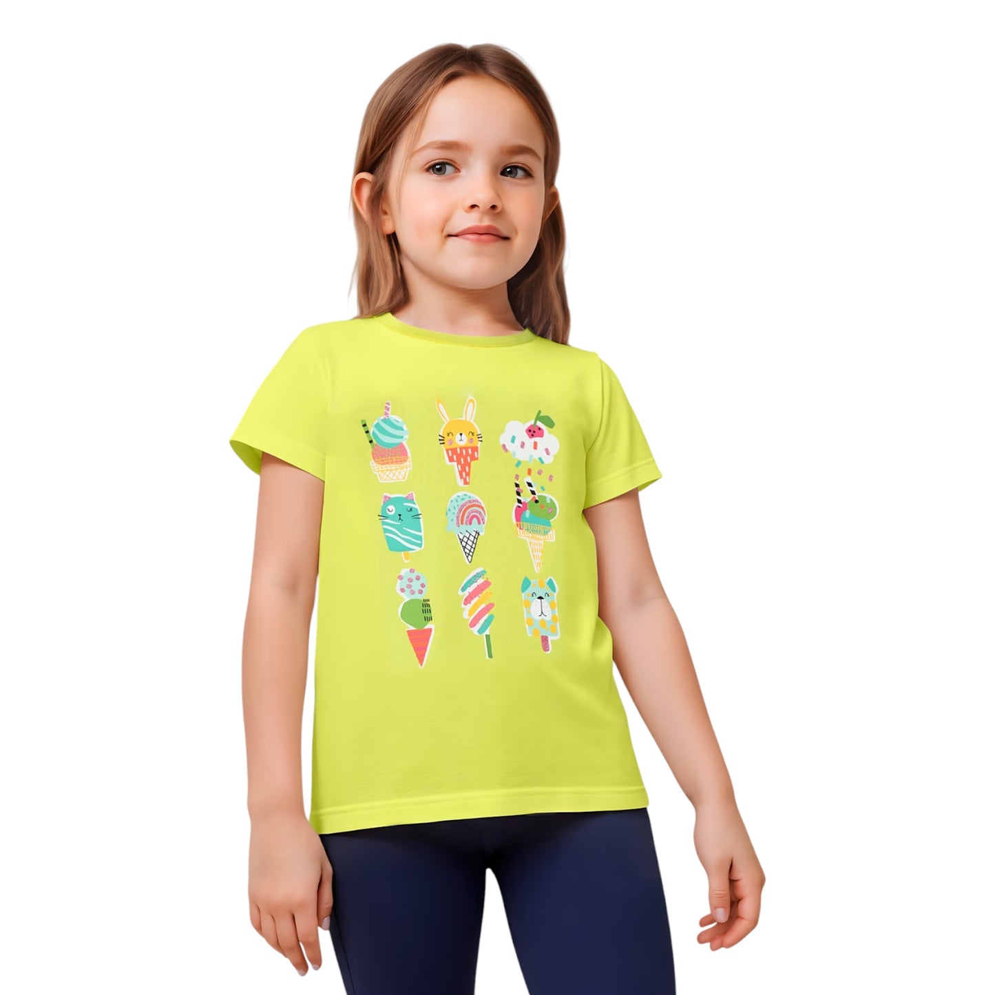 Mayoral Lime Green Ice Cream T-Shirt