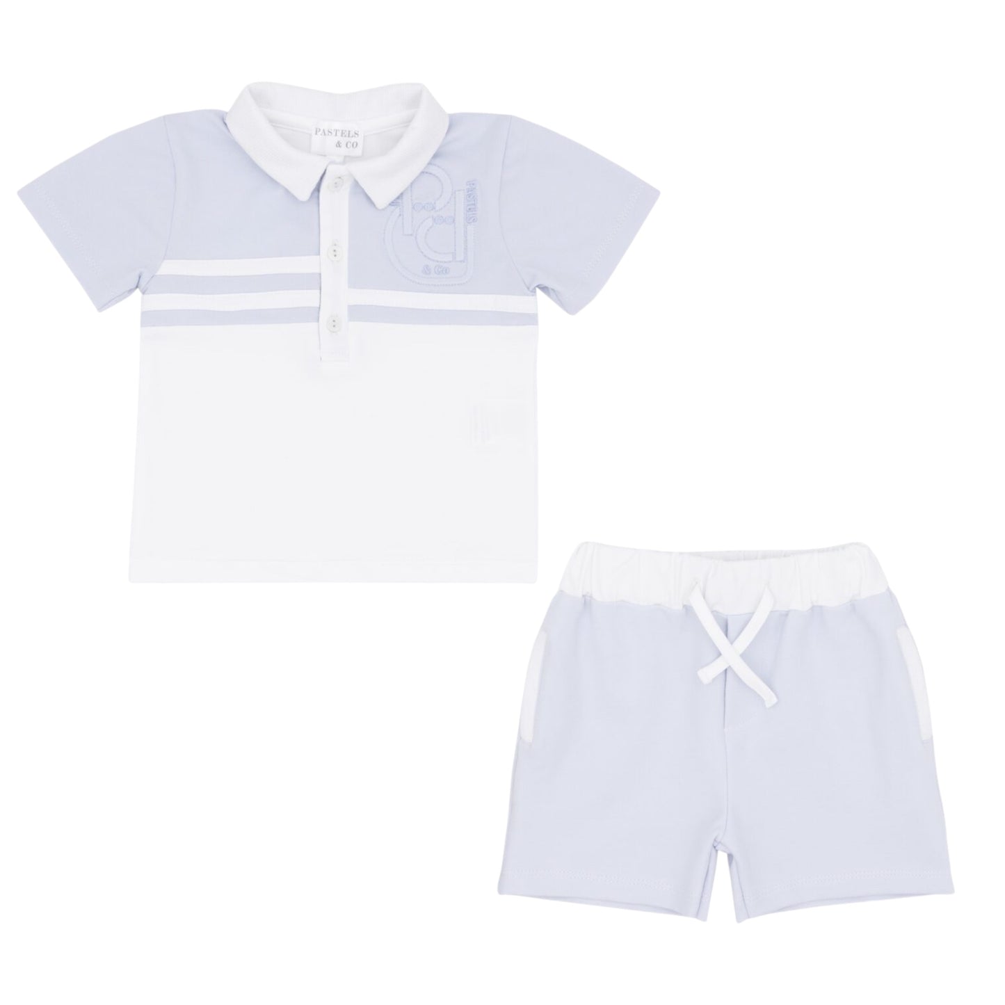 Pastels & Co Blue Hal Shorts Set