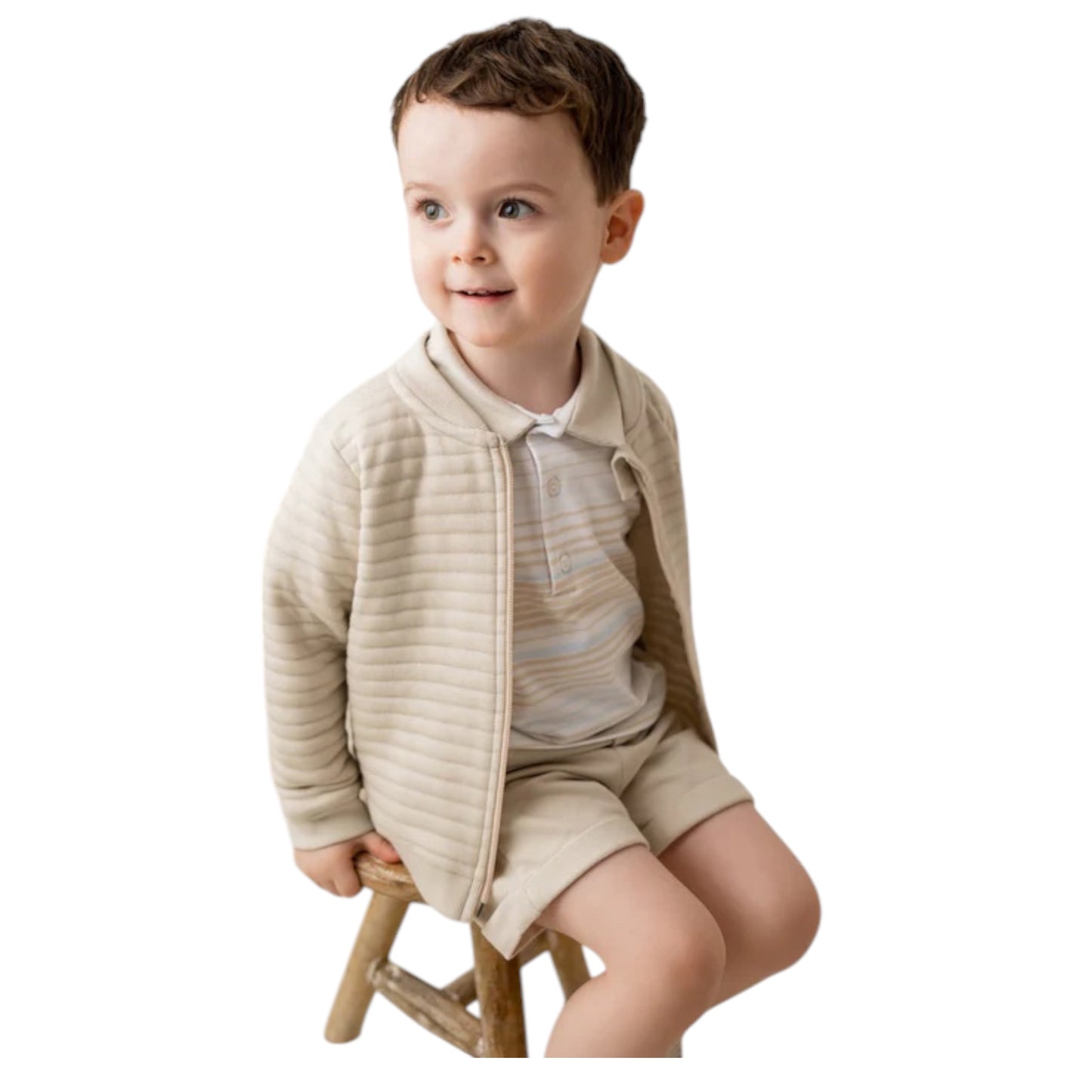 Pastels & Co beige Illiam Shorts Set