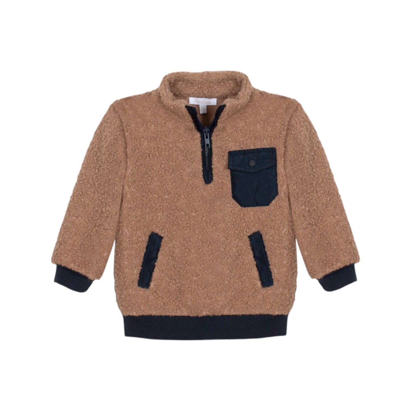 Patachou 2pc Beige Teddy Fleece Tracksuit
