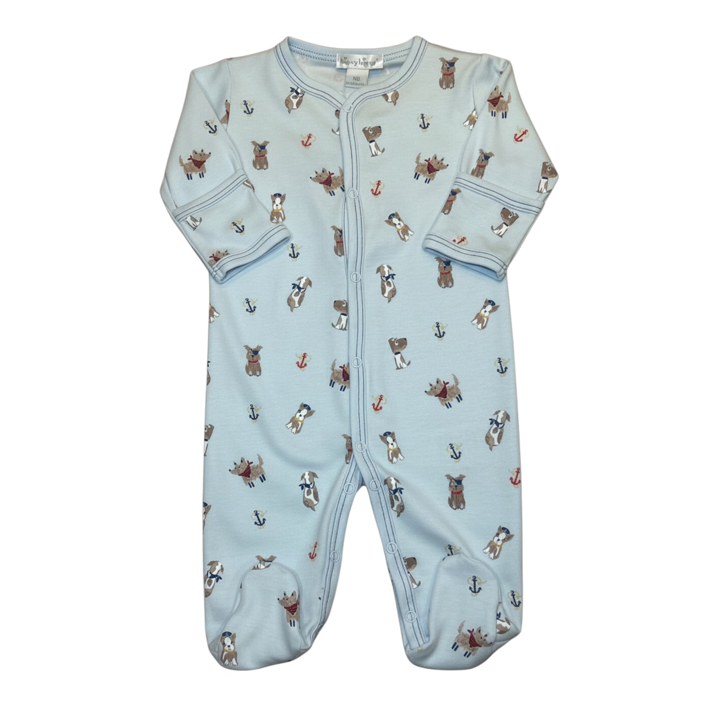 Kissy Kissy Blue Dog Babygrow