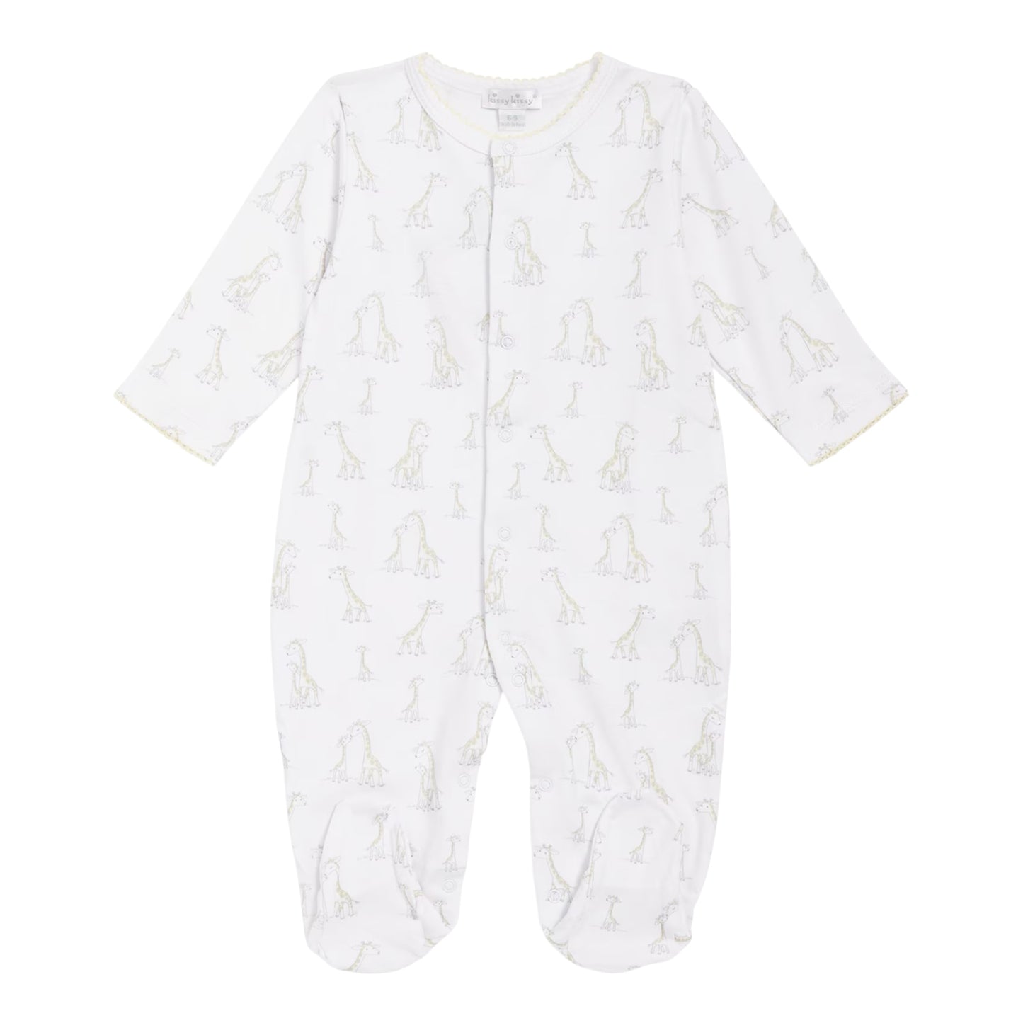Kissy Kissy White Giraffe Babygrow