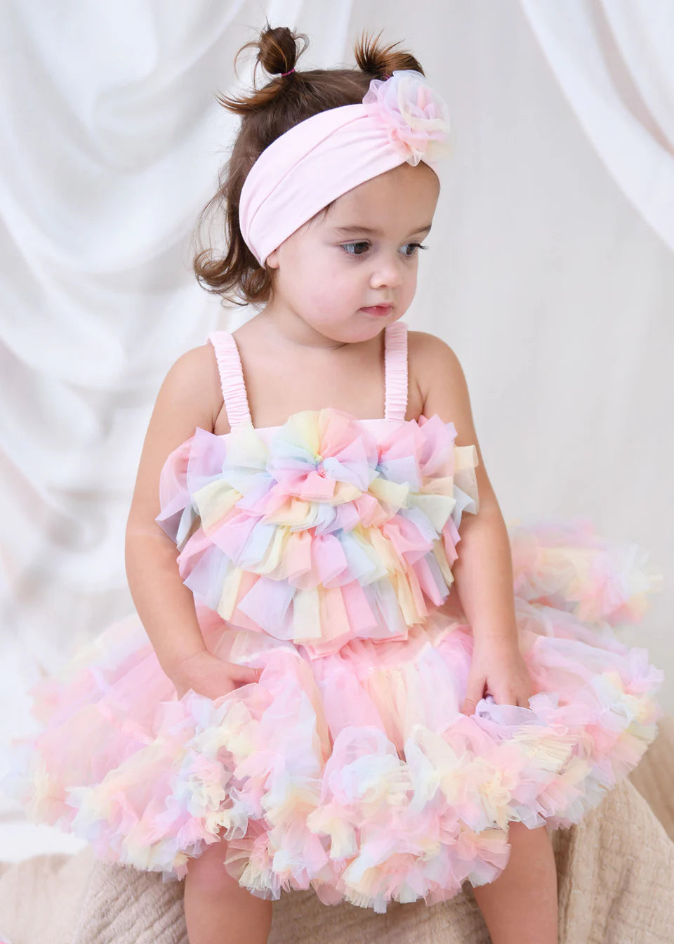 Angels Face Kitty Rainbow TuTu