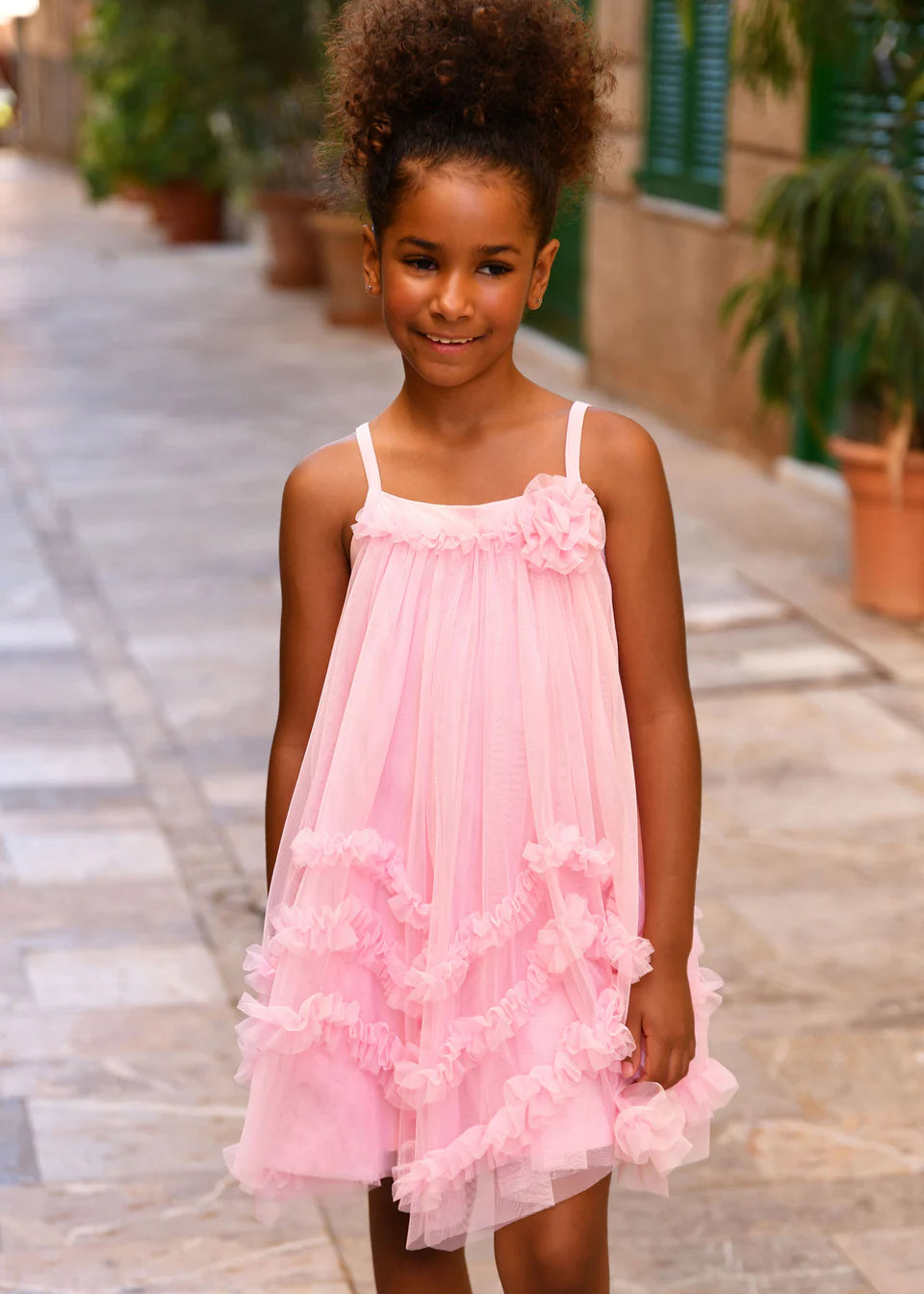 Angels Face Zigzag Pink Dress