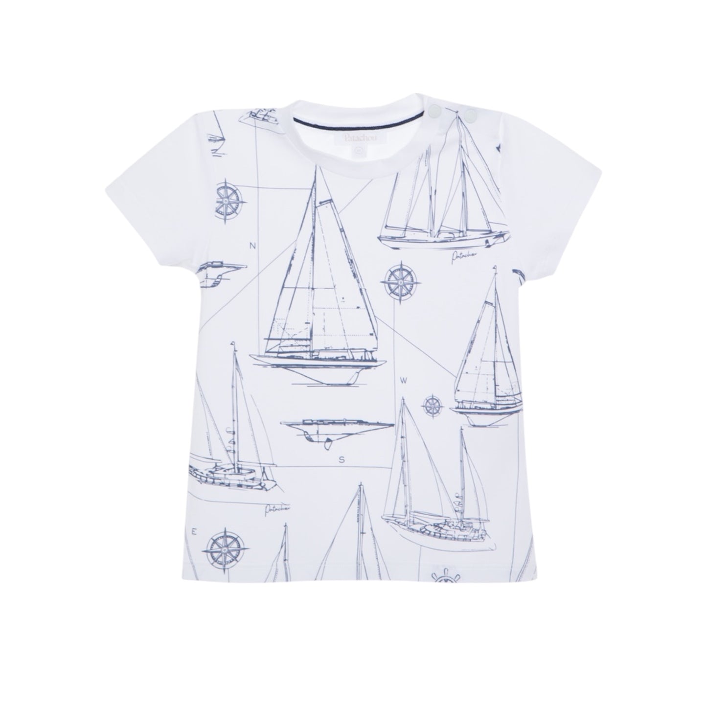 Patachou Navy Boat Shorts Set