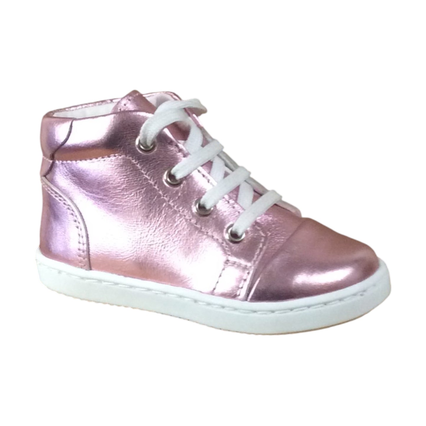 Borboleta Metallic Pink Daniela High Top Trainers