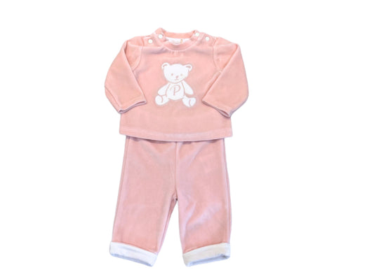 Patachou Pink 2pc Teddy Tracksuit