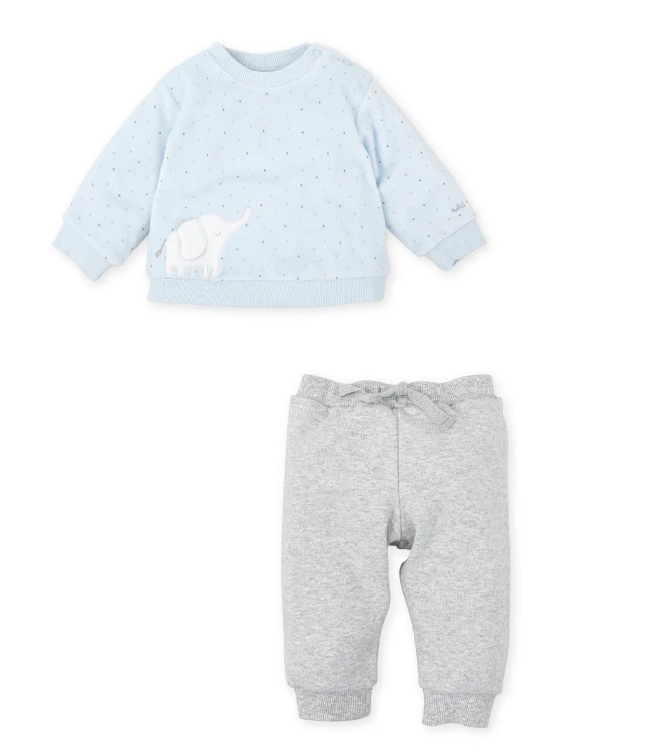 Tutto Piccolo Blue Elephant 2pc Set