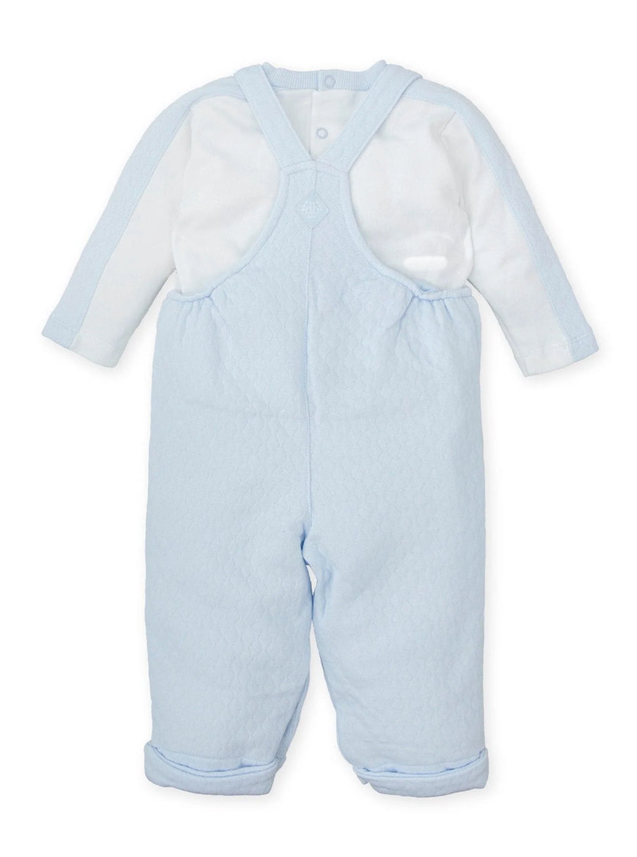 Tutto Piccolo 2pc Powder Blue Dungaree Set