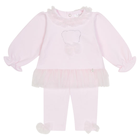 Deolinda Pink Teddy 2pc Leggings Set