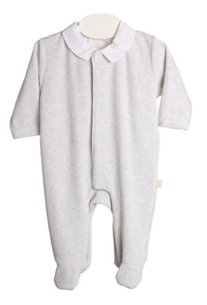 Baby Gi Grey Velour Wings 2pc Babygrow & Hat