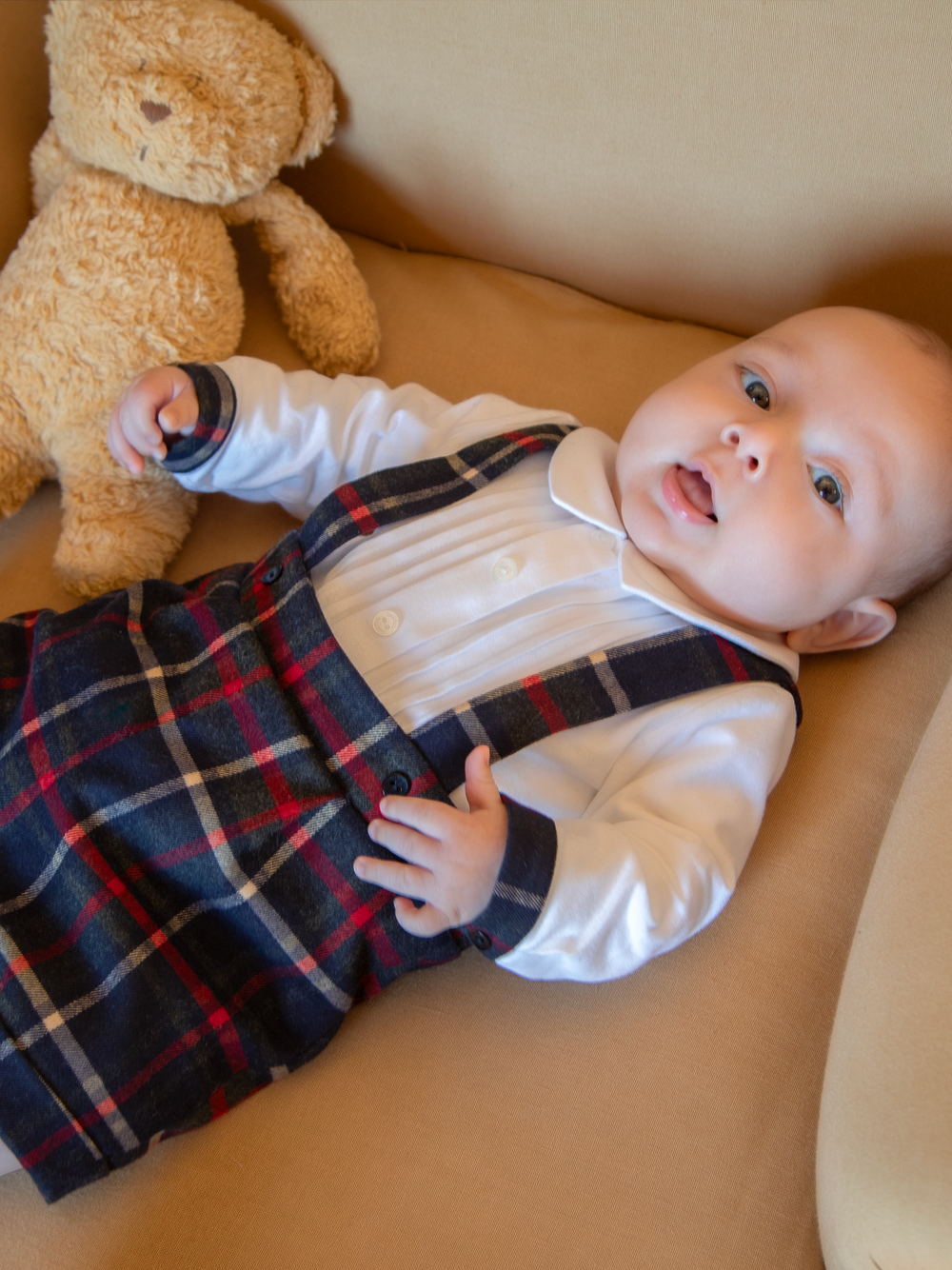 Patachou Tartan Romper