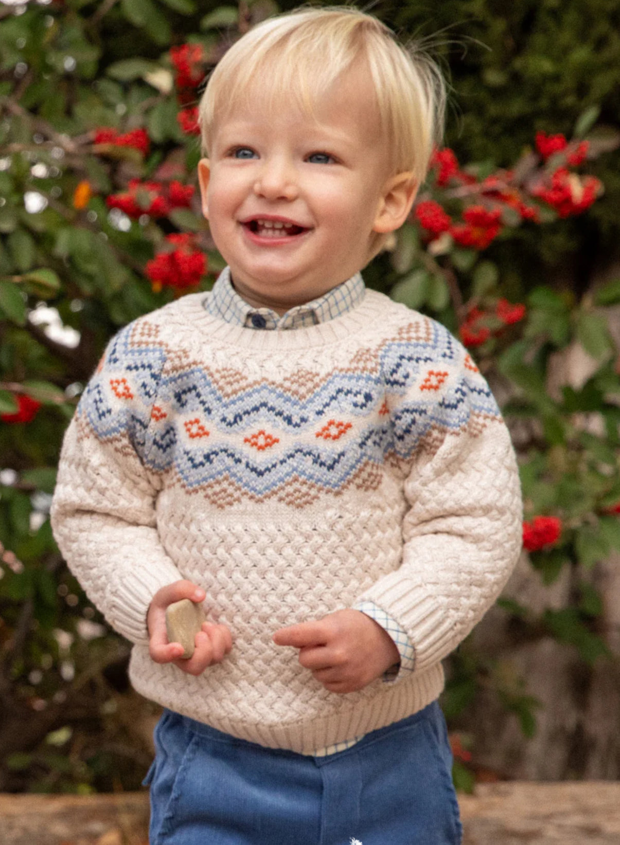 Tutto Piccolo 2pc Knitted Jumper & Corduroys Set