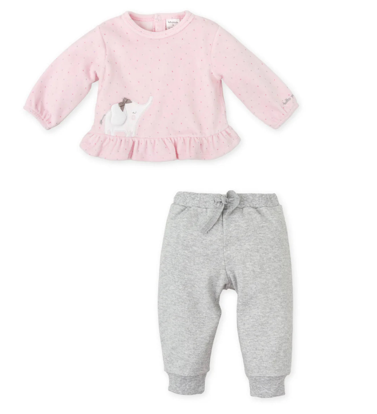 Tutto Piccolo Pink Elephant 2pc Set