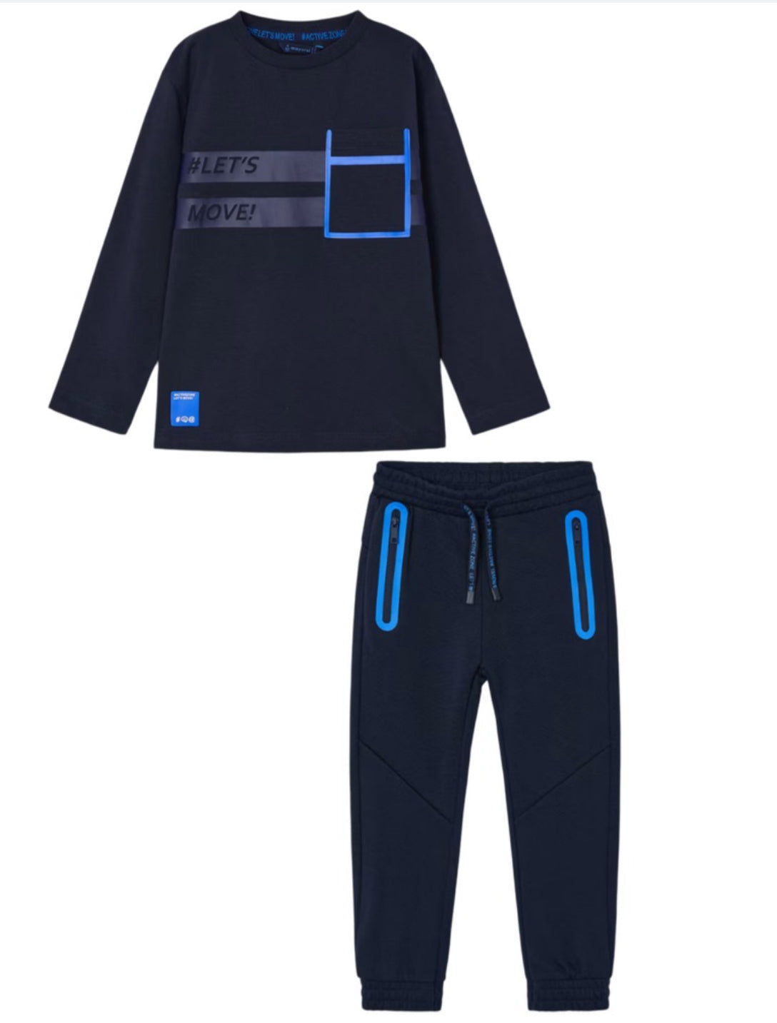 Mayoral Navy/Electric Blue 2pc Tracksuit