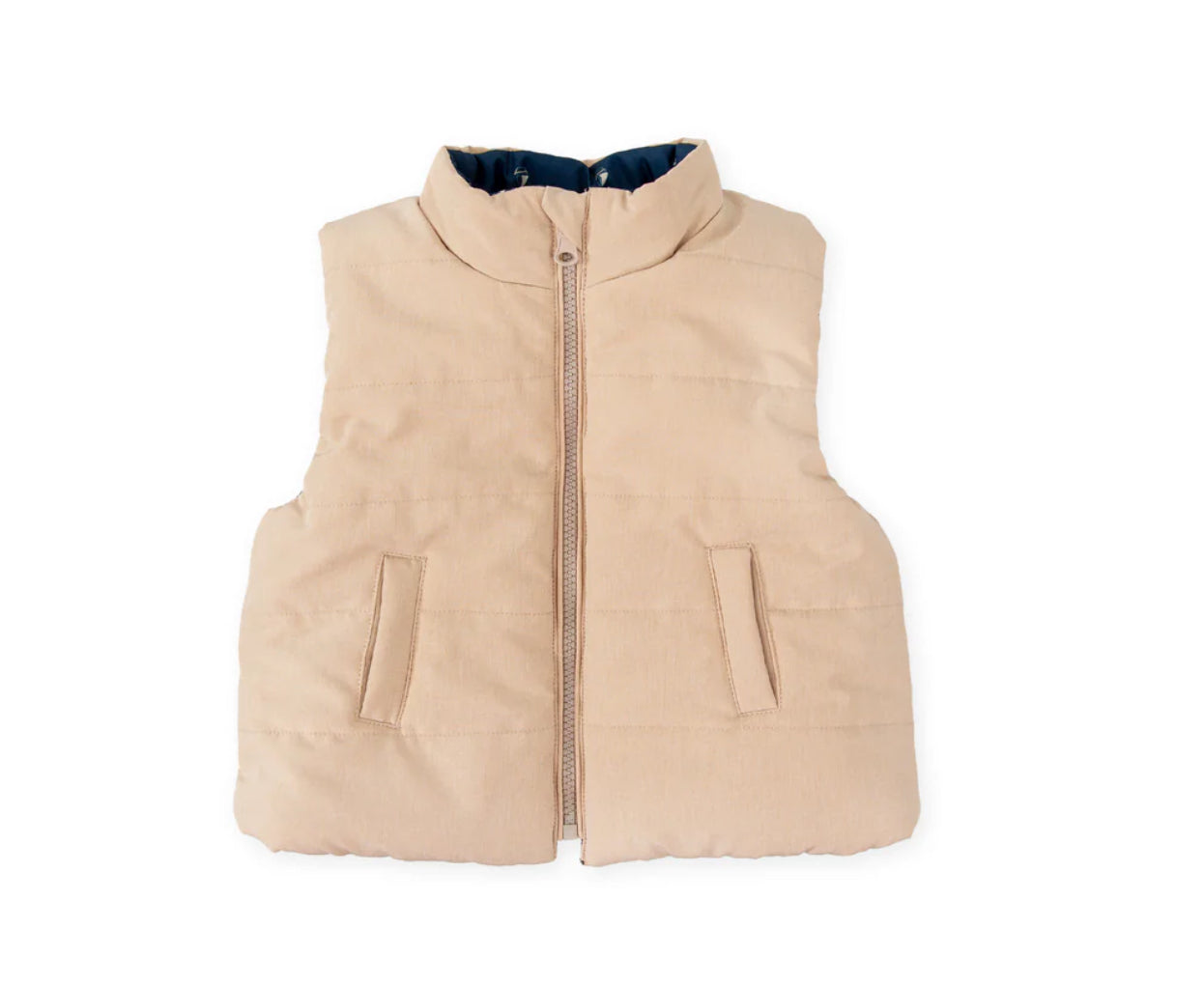 Tutto Piccolo Navy Reversible Gillet