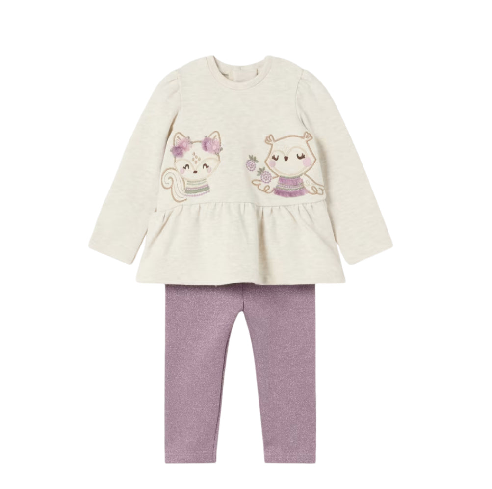 Mayoral Toddler Owl Design 2pc Set