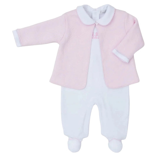 Kissy Kiss Pink 2pc Bear Outfit