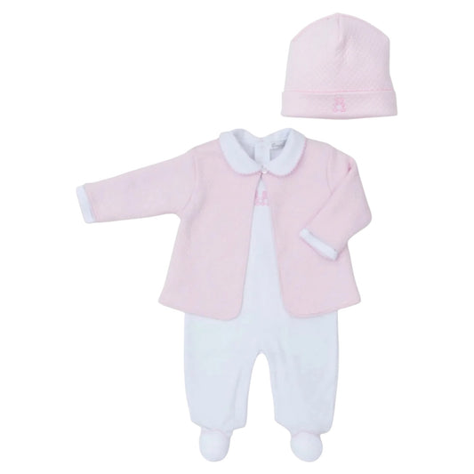 Kissy Kissy Pink 3pc Bear Outfit