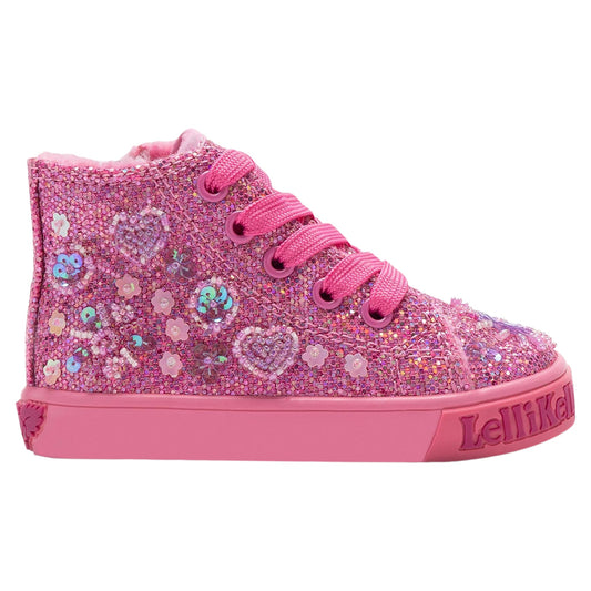 Lelli Kelly Baby Dafne Dark Pink High-Top Trainer