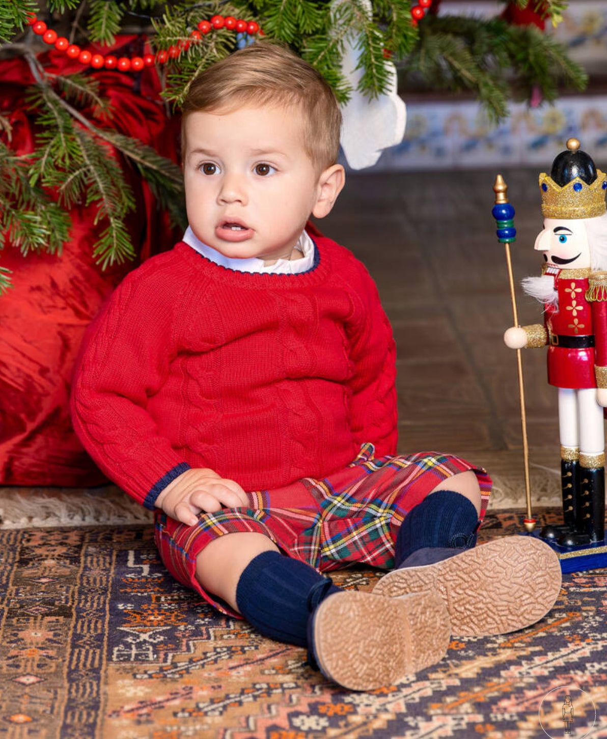 Tutto Piccolo 3pc Red Tartan Outfit