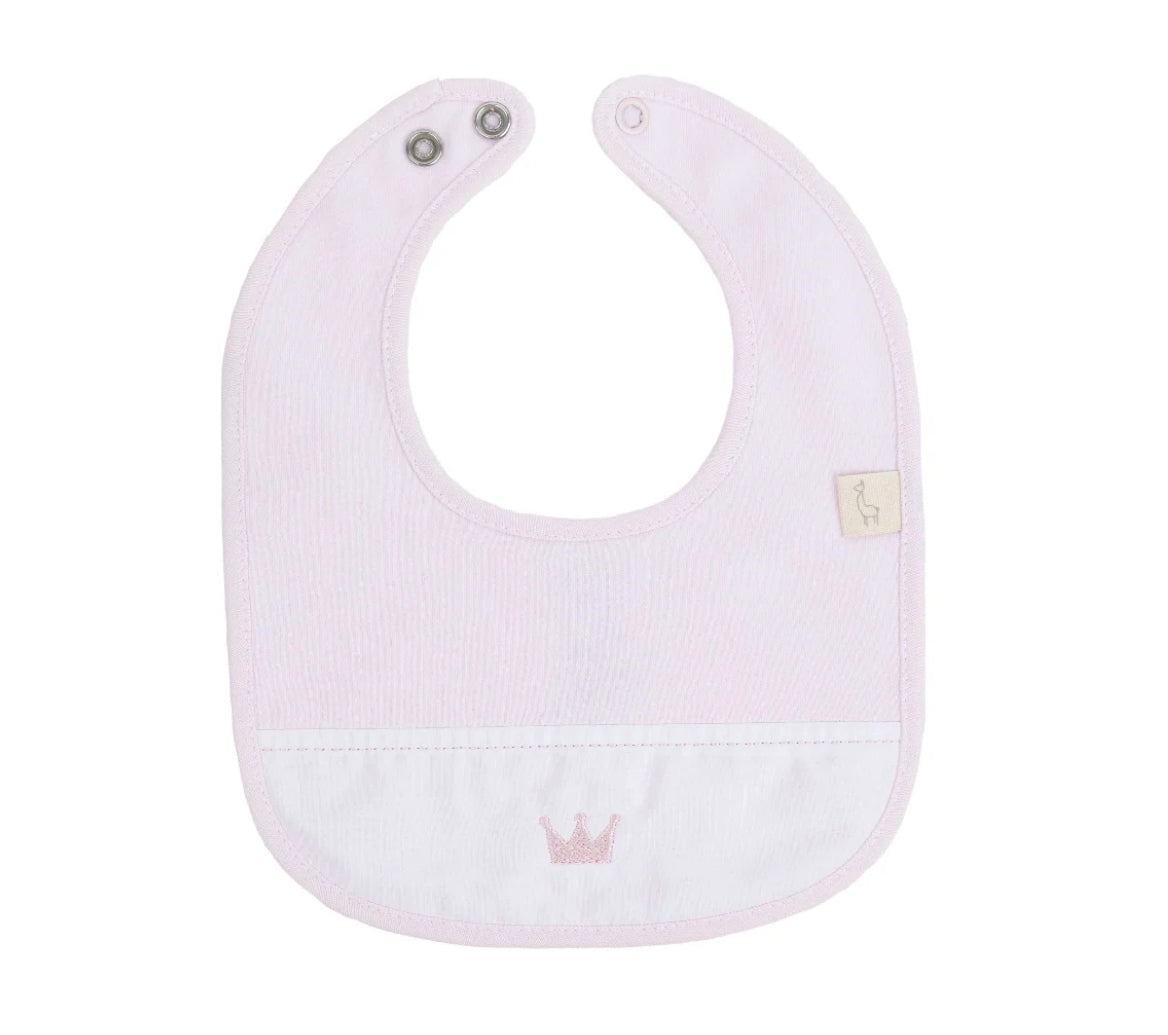 Baby Gi Pink Crown 2pc Babygrow & Bib
