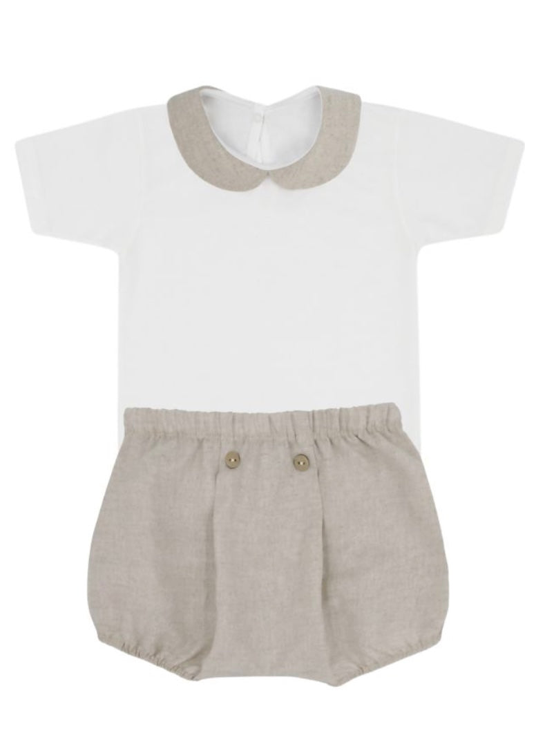 Rapife 2pc Beige Jam Pants Set