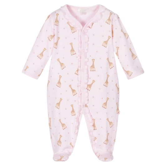 Kissy Kissy Pink Sophie Giraffe Babygrow