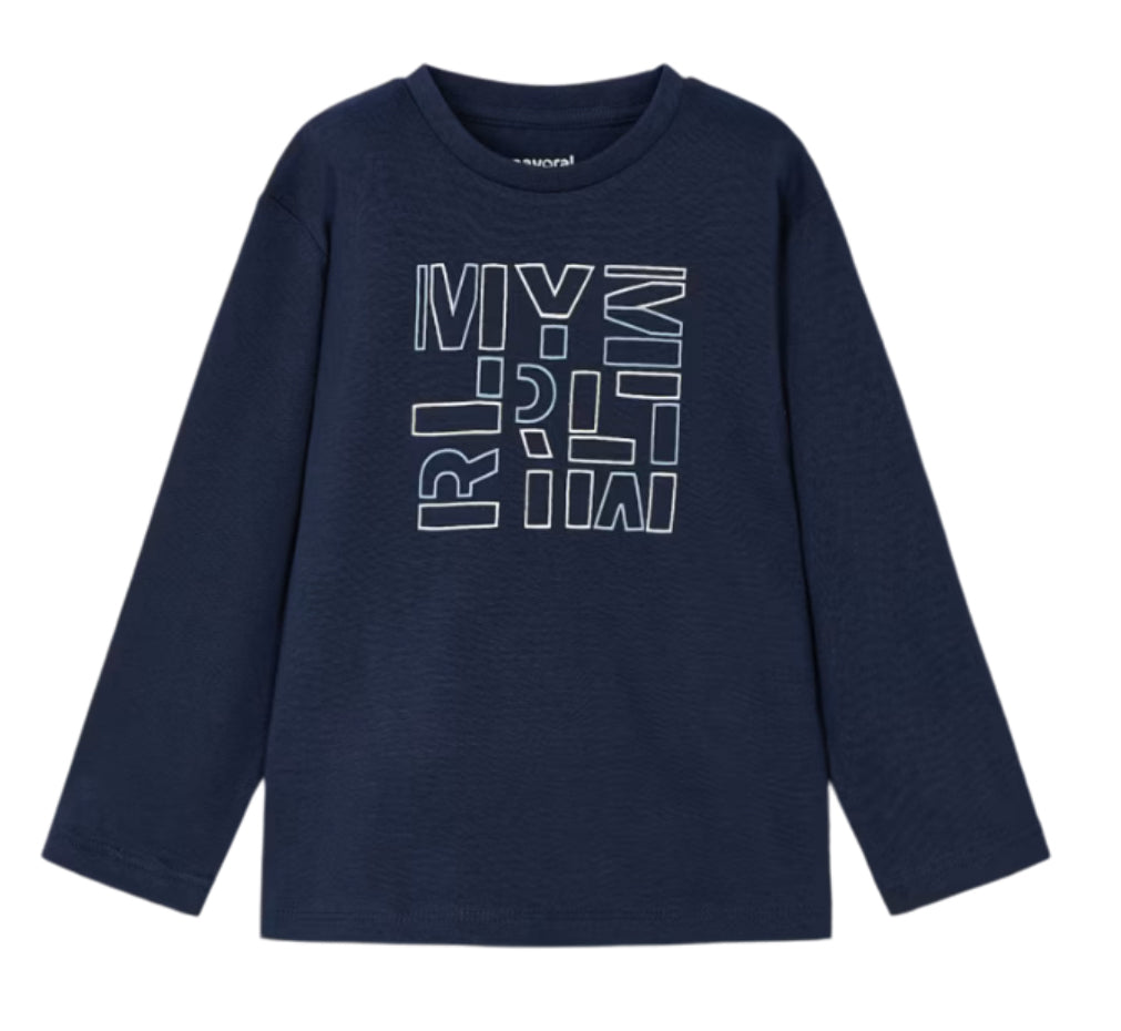 Mayoral Navy Letter Design Top