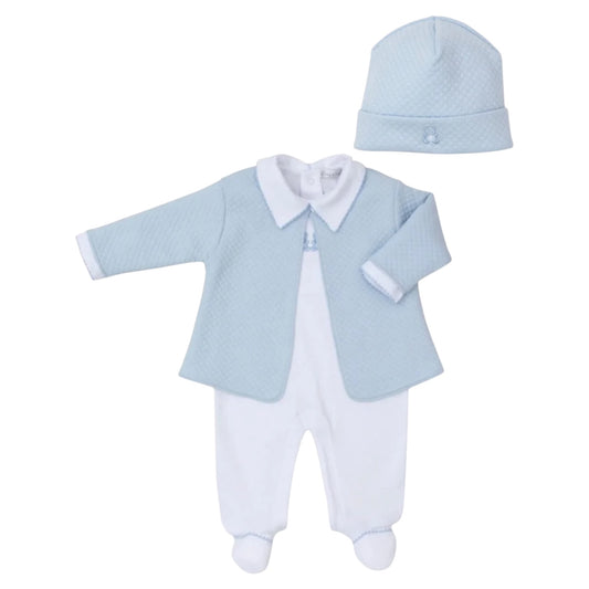 Kissy Kissy Blue 3pc Bear Outfit