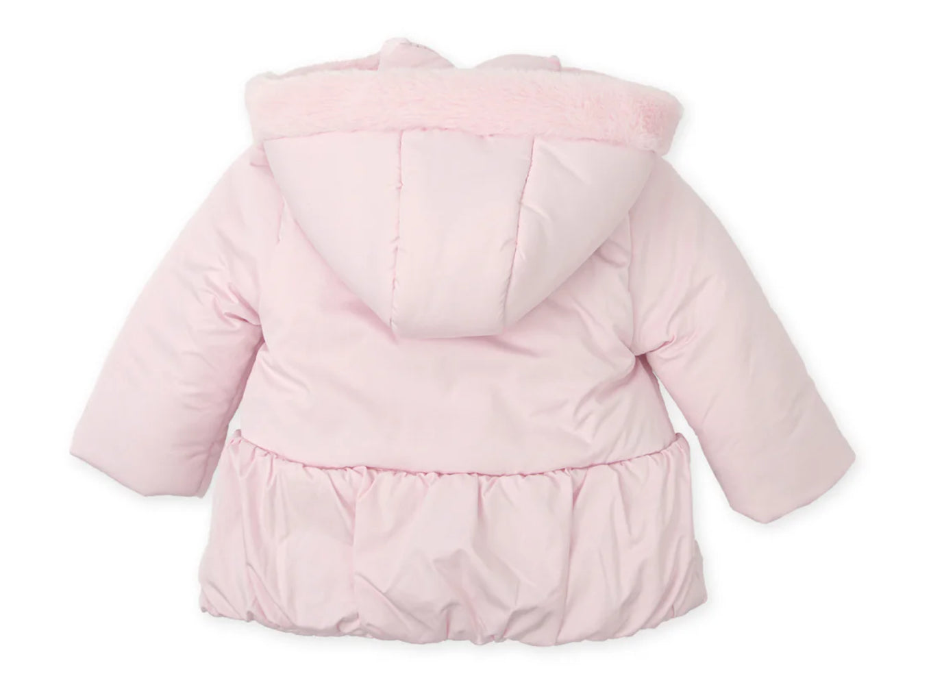 Tutto Piccolo Pink Bow Coat