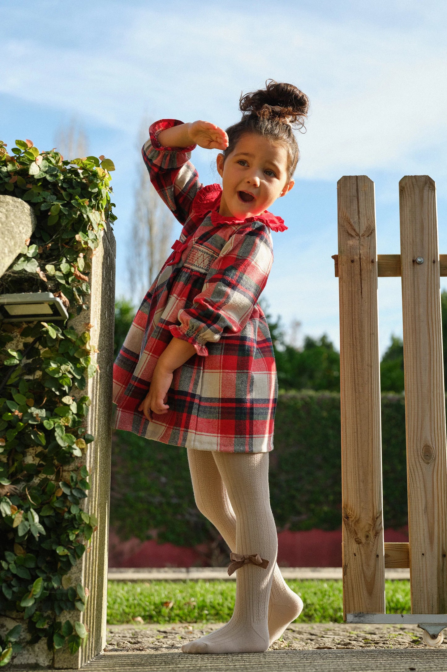 Deolinda Red Tartan Dress