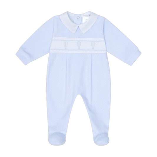 Deolinda Blue Hot Air Balloon Babygrow