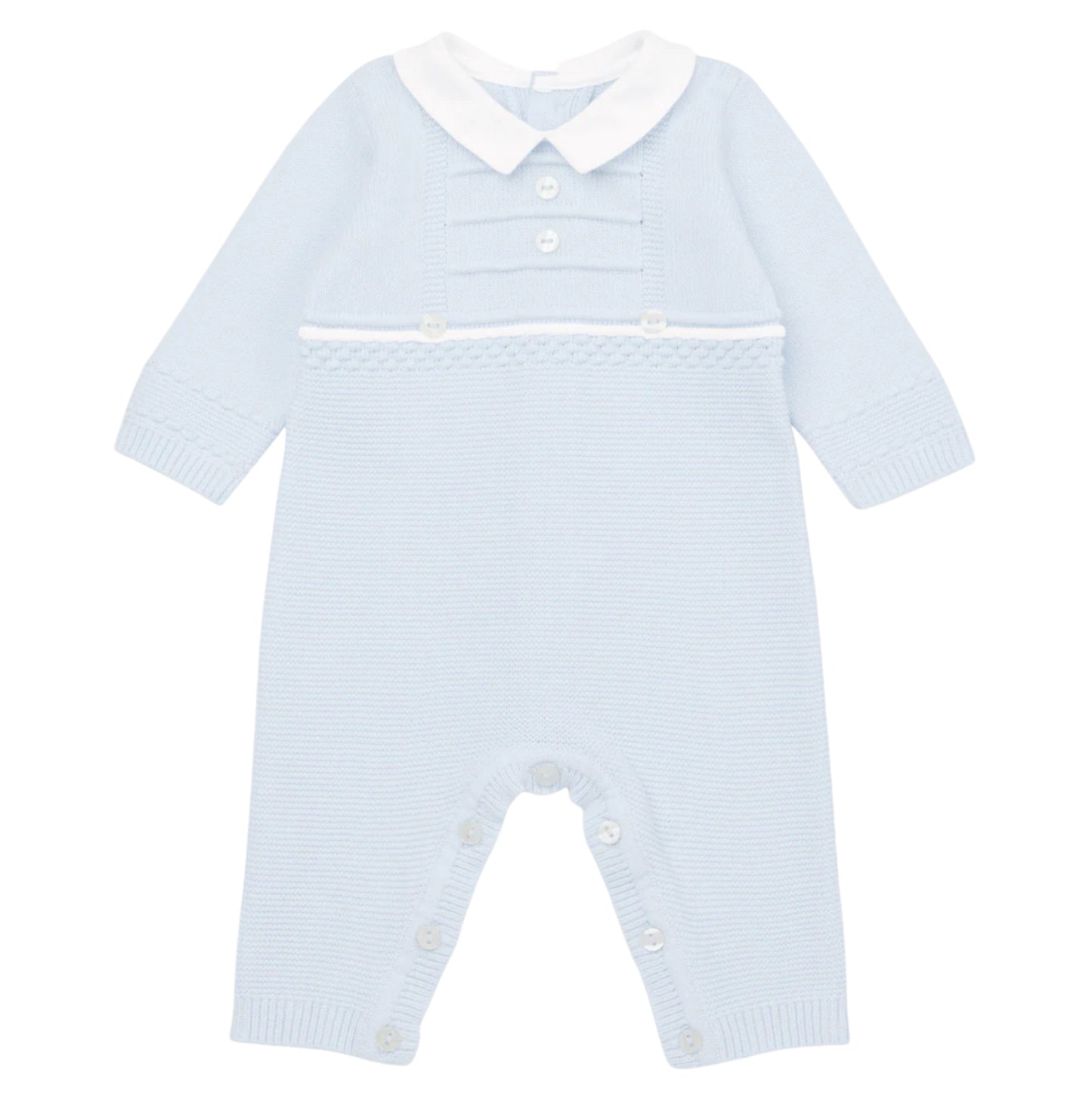 Emile Et Rose 2pc Blue Romper & Hat